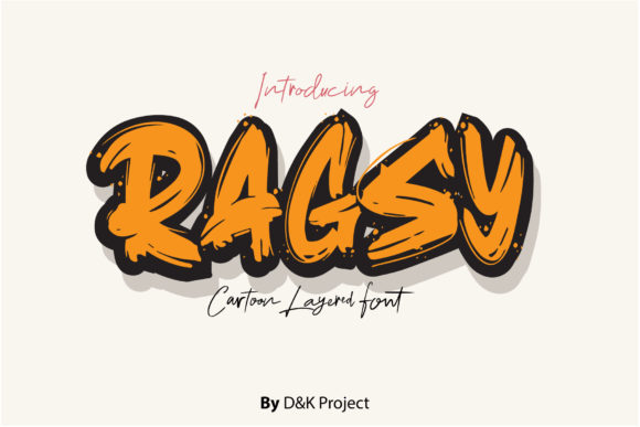Ragsy Font PNG with transparent background - Preview 3
