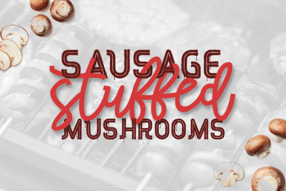 Red Peppers Font PNG with transparent background - Preview 1