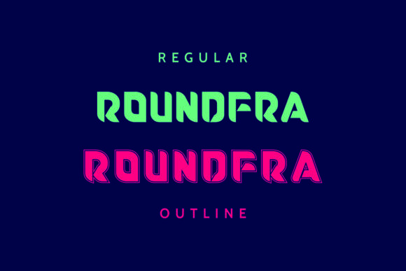 Roundfra Font PNG with transparent background - Preview 2