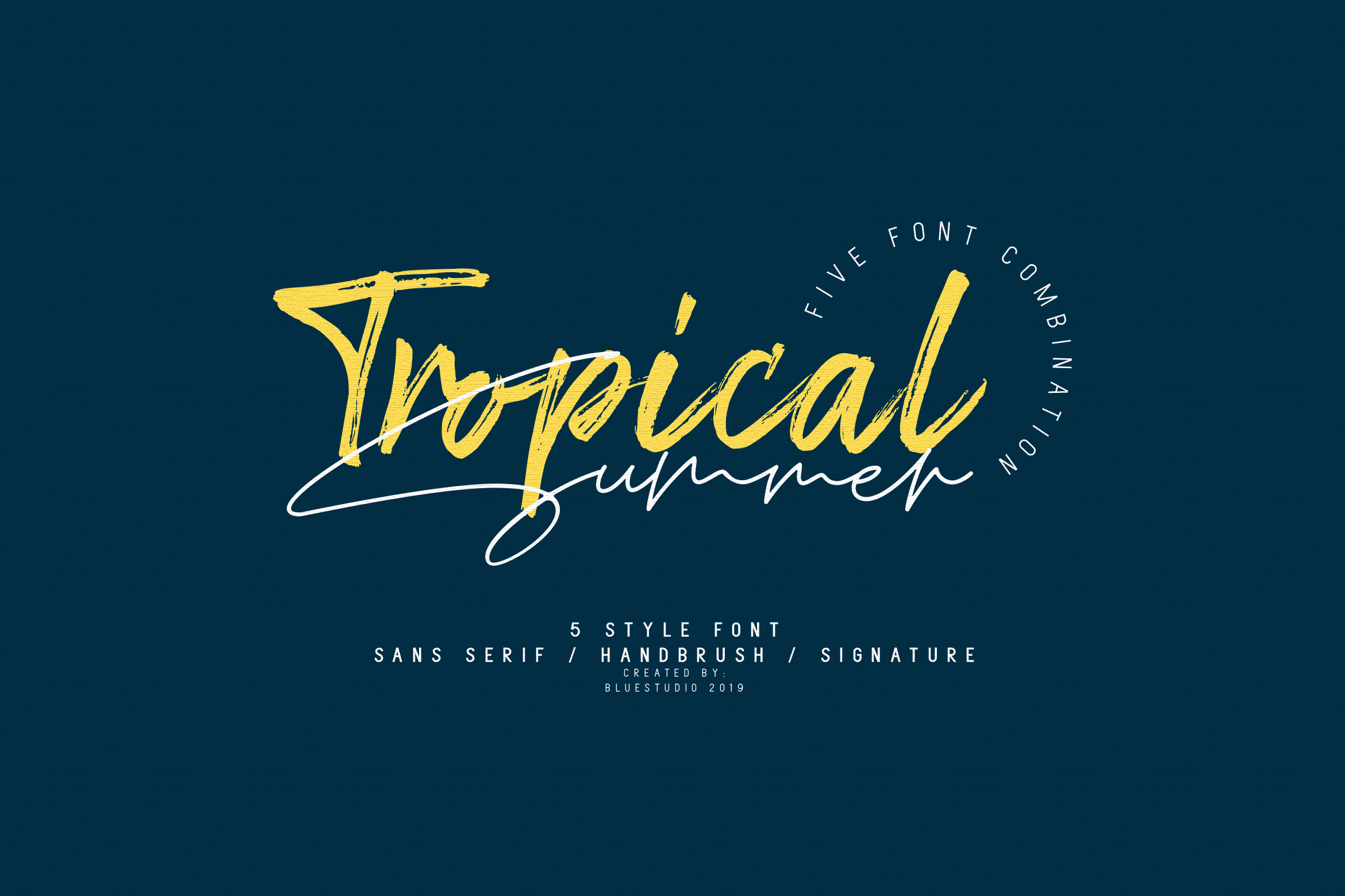 Tropical Summer preview: light and charming font collection