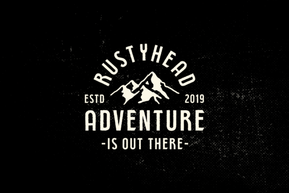 Rustyhead Font PNG with transparent background - Preview 2