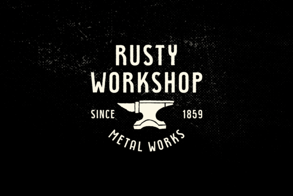 Rustyhead Font PNG with transparent background - Preview 4