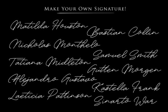 Bambang Signature Font - Preview 1