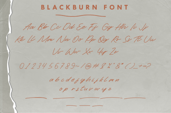 Blackburn Font - Preview 4