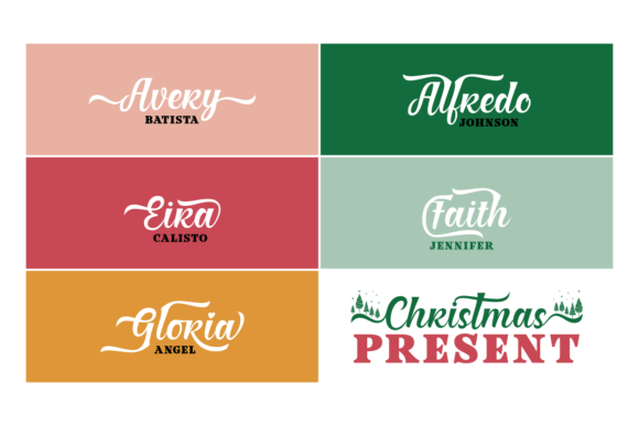 Christmas Present Duo Font - Preview 3