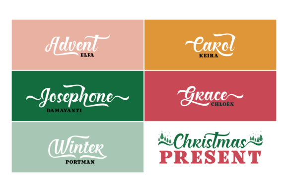 Christmas Present Duo Font - Preview 4