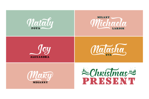 Christmas Present Duo Font - Preview 5