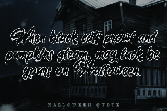 Halloween Story Font - Preview 1