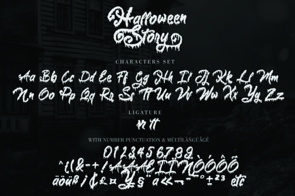 Halloween Story Font - Preview 3