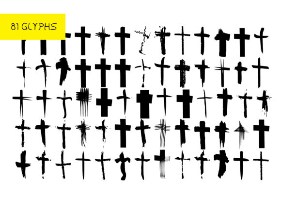 BM Graphics - Christian Crosses Font - Preview 1