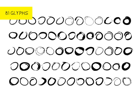 BM Graphics - Circles 2 Font - Preview 1
