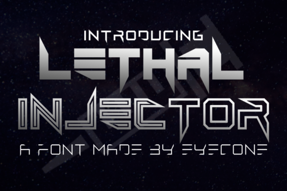 Lethal Injector Font PNG with transparent background - Preview 1