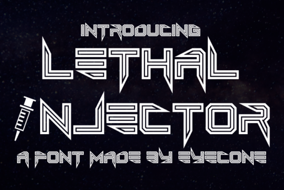 Lethal Injector Font PNG with transparent background - Preview 2