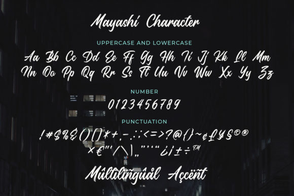 Mayashi Font PNG with transparent background - Preview 3