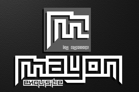 Mayon Exquisite Font PNG with transparent background - Preview 2