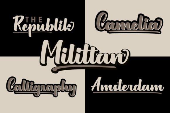 Milittan Font font preview - 1