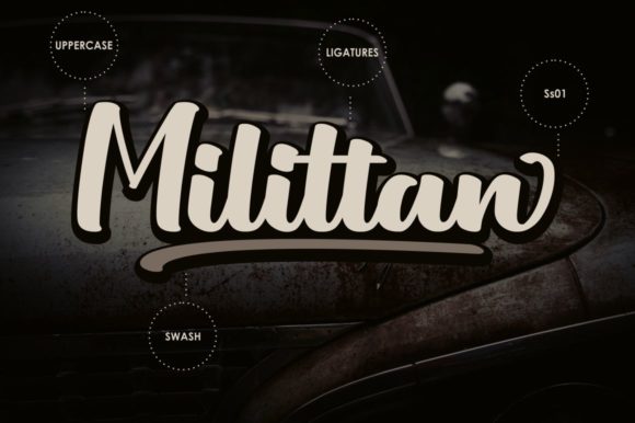 Milittan Font font preview - 3