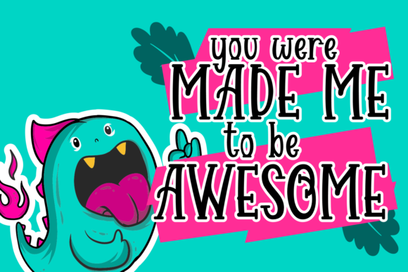 Monster Sweetness Font PNG with transparent background - Preview 2