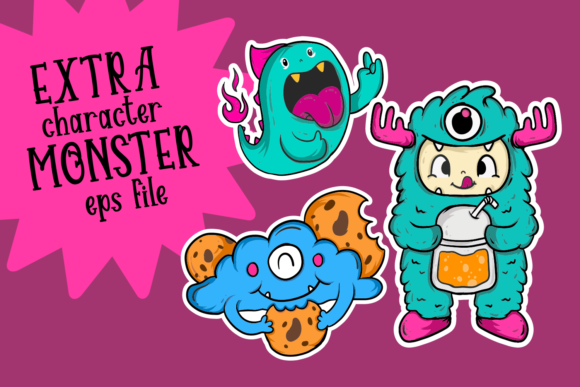 Monster Sweetness Font PNG with transparent background - Preview 5