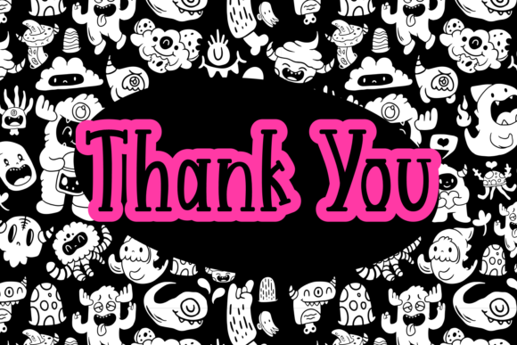 Monster Sweetness Font PNG with transparent background - Preview 6