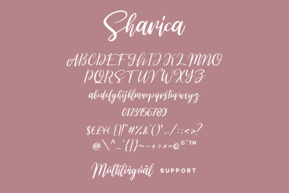 Sharica Font PNG with transparent background - Preview 4