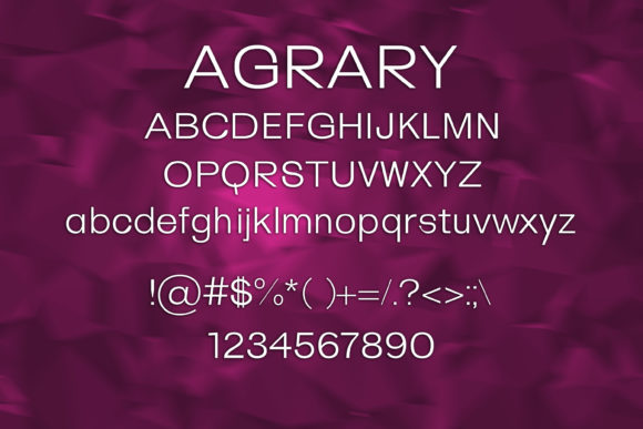 Agrary Font - Preview 1