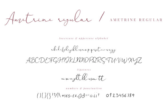 Ametrine Font - Preview 1