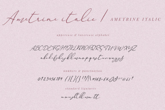 Ametrine Font - Preview 2
