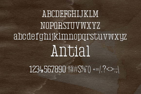 Antial Font - Preview 1