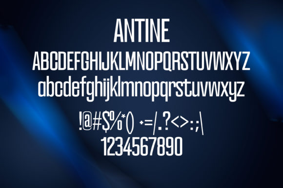 Antine Font - Preview 1