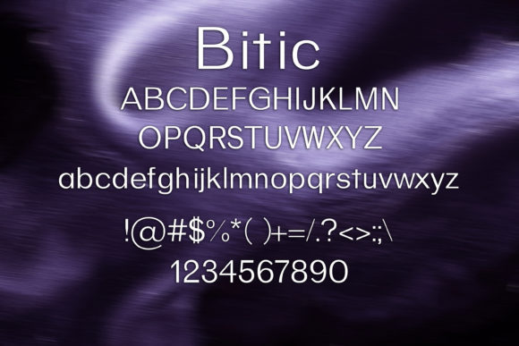 Bitic Font - Preview 1