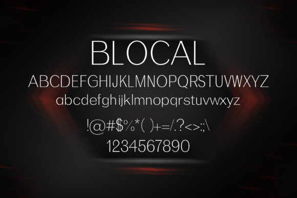 Blocal Font - Preview 1