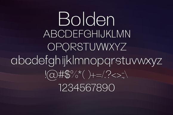 Bolden Font - Preview 1