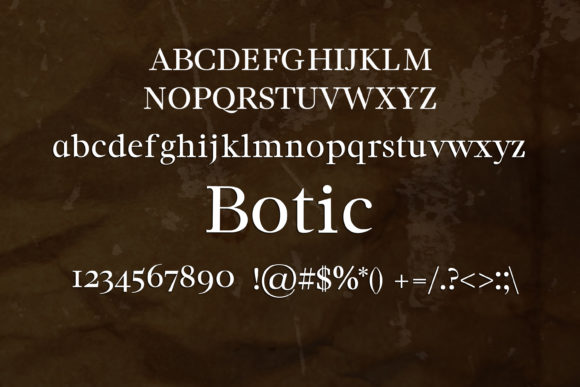 Botic Font - Preview 1