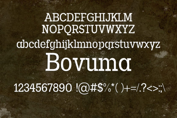Bovuma Font - Preview 1