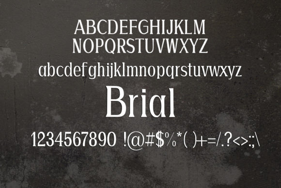 Brial Font - Preview 1