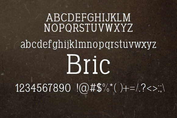 Bric Font - Preview 1
