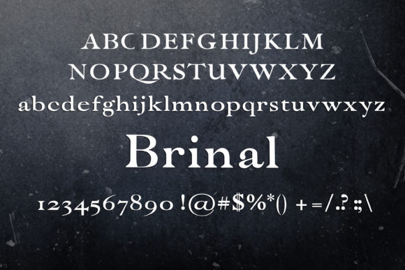 Brinal Font - Preview 1