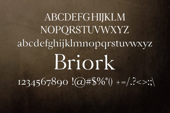 Briork Font - Preview 1