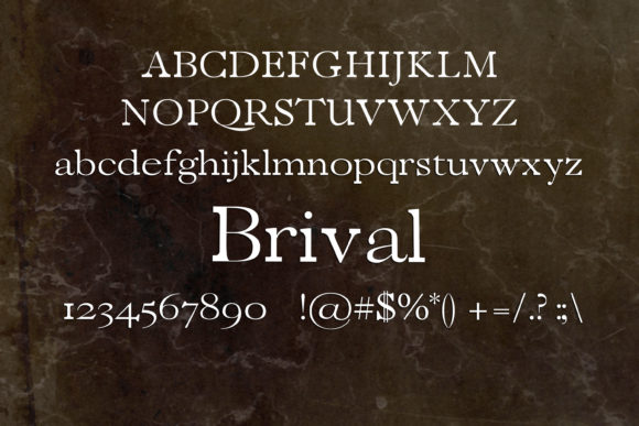 Brival Font - Preview 1