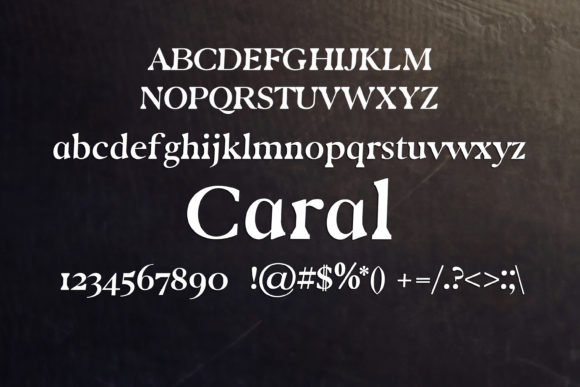 Caral Font - Preview 1