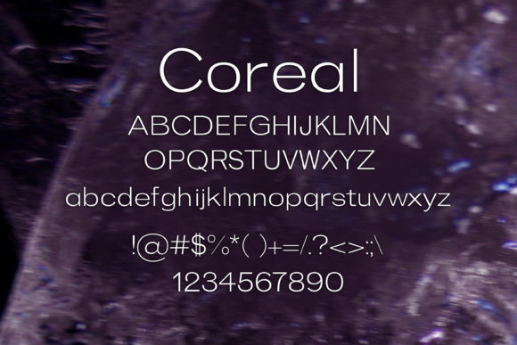 Coreal Font - Preview 1