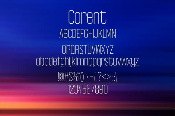 Corent Font - Preview 1