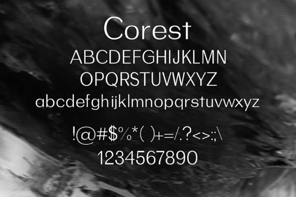 Corest Font - Preview 1
