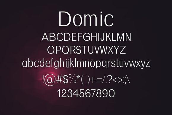 Domic Font - Preview 1