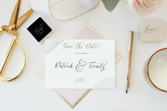 Milady Font PNG with transparent background - Preview 3