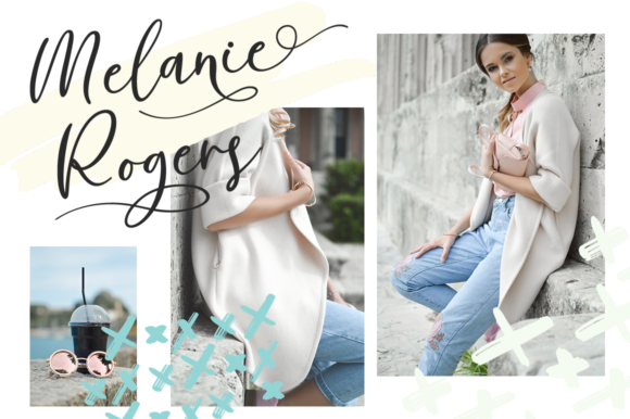 Milady Font PNG with transparent background - Preview 5