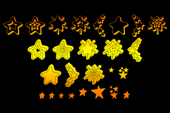 MF Star Dings 2 Font PNG with transparent background - Preview 1
