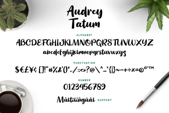 Audrey Tatum Font - Preview 5