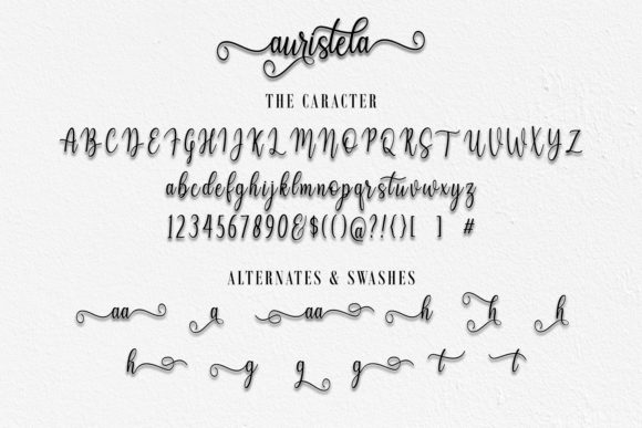 Auristela Script Font - Preview 4
